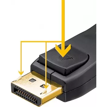 Goobay 64849 DisplayPort-Kabel 1 m Schwarz (64849)