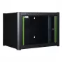 Wandmontage-Rack LOGON RWM06U56BL 6U Schwarz Schlüsselschloss Kabelmanagement