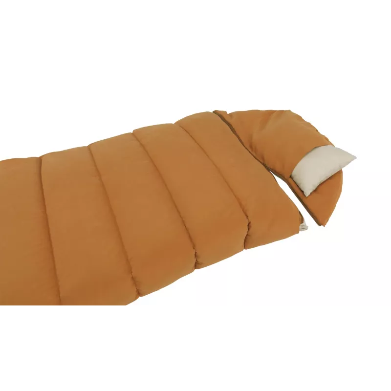 Schlafsack Outwell 230506 halbrechteckig für Erwachsene, 2300×850 mm, max. Körpergröße 195 cm, Baumwolle/Nylon/Polyester (recycelt), gelb