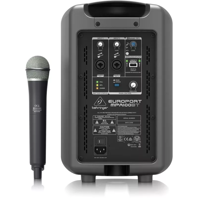 Behringer EUROPORT MPA100BT 100 W 2-Wege-Lautsprecher