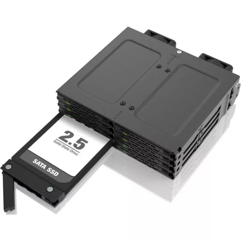 Externer Festplatteneinschub für IcyBox MB038 Serie – Modell MB038TP-B, schwarz, kompatibel mit MB038
