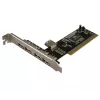 LogiLink PC0028 USB 2.0 PCI-Karte, 4 externe + 1 interner Port