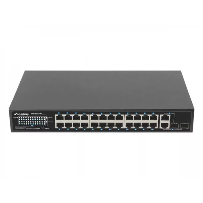 Lanberg RSFE-24P-2C-250 Netzwerk-Switch Unmanaged Gigabit Ethernet (10/100/1000)