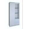 Bücherregal fürs Büro Top e Shop RS-80 BILY BIEL, weiße Spanplatte, 7 Regalböden, 800×350×1800 mm