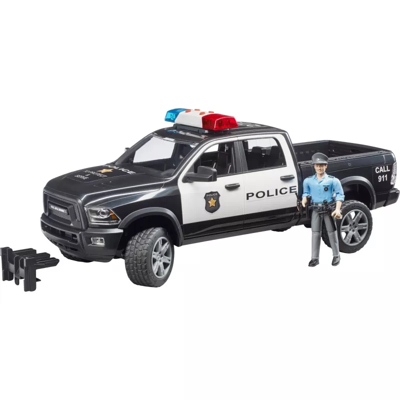 Polizei-Pickup-Spielzeug BRUDER RAM 2500 Police 02505 – Modell im Maßstab, Spielfahrzeug