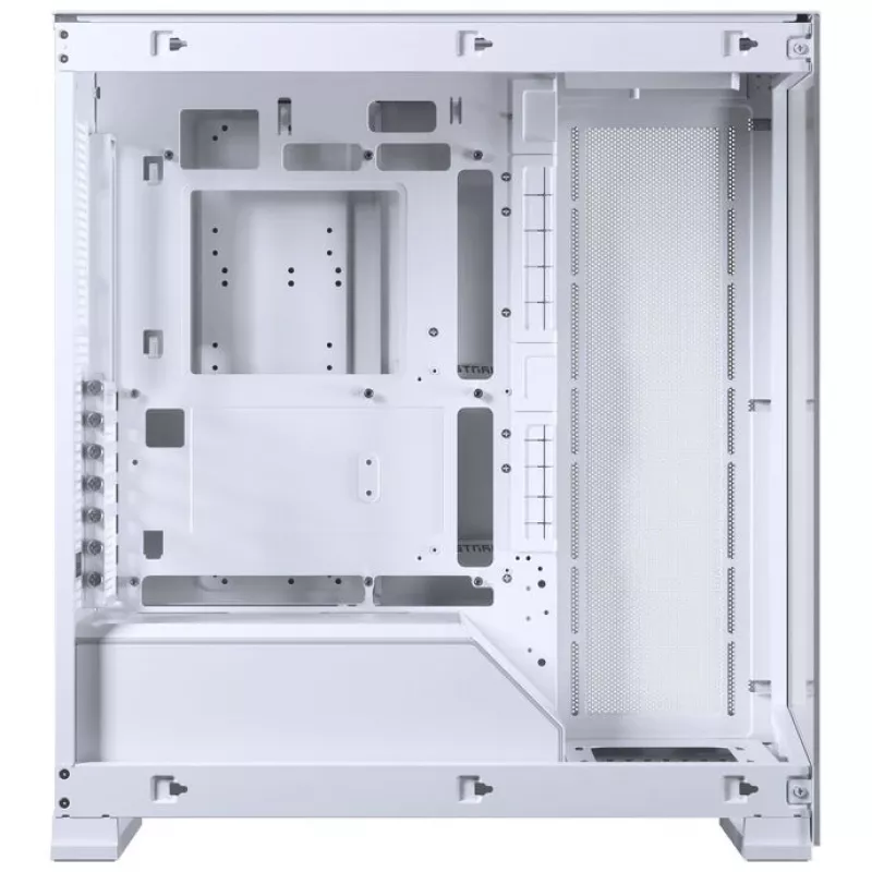 PHANTEKS NV-Series NV5 MK2 ATX-Gehäuse, gehärtetes Glas, DRGB - Mattweiß + 3er-Pack M25 Gen2 PWM D-RGB Lüfter Reverse Blade + 1x Normaler Lüfter - 120 mm
