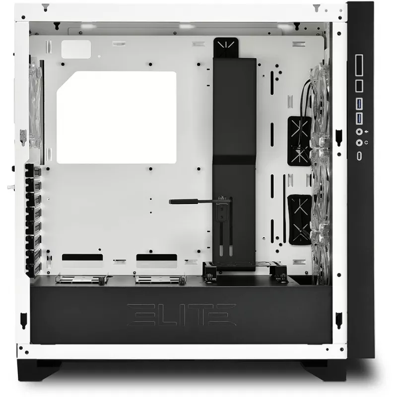 Sharkoon ELITE SHARK CA300H - Tower - PC - Weiß - ATX - EATX - micro ATX - Mini-ITX - Metall - gehärtetes Glas - Gaming