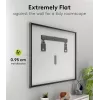 Feste TV-Wandhalterung WENTRONIC Goobay Ultraslim 70822 XL Schwarz für Flachbildschirme