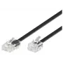 Telefonkabel Microconnect MPK451S RJ11 RJ45 1m Schwarz