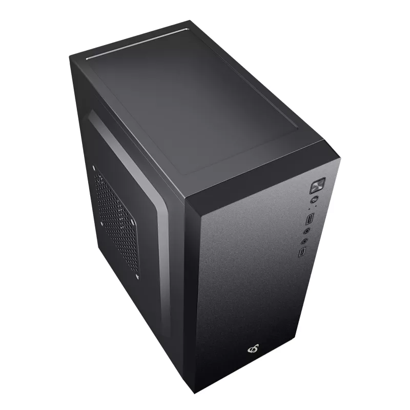 Computergehäuse Sbox PCC-12 MicroATX Schwarz