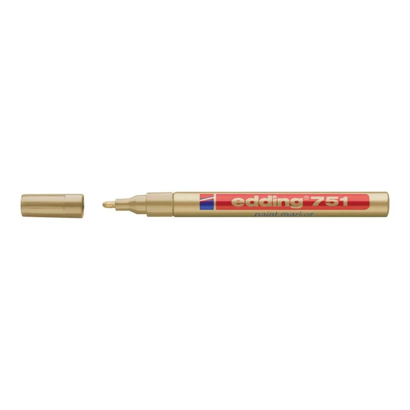 Edding 751 Gold Marker Gold Weiß 1 mm