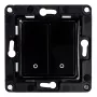 Lichtschalter Shelly Wall Switch 2 Schwarz Bedientasten Kompatibilität Shelly 2.5