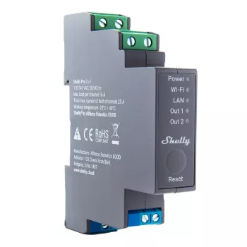 Shelly Pro 2 DIN-Schienen WiFi/LAN/Bluetooth Relaisschalter