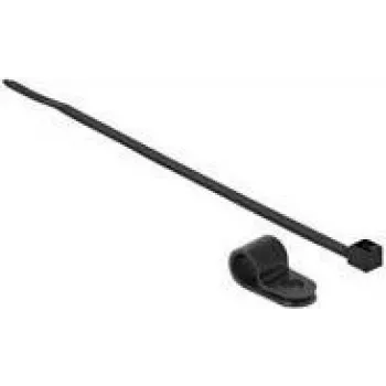 Schraubbefestigungs-Kabelbinder DeLOCK 18868 Nylon Schwarz 24 mm 10 Stück