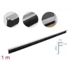 Bürstenleiste DeLOCK 66652 40 mm mit Aluminiumprofil abgewinkelt
