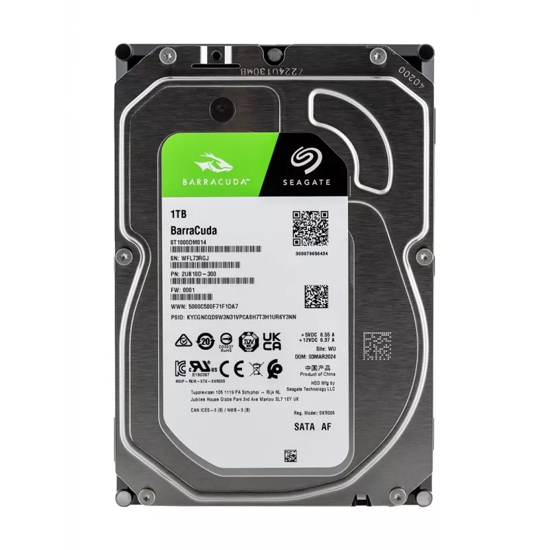 Seagate Barracuda ST1000DM014 interne Festplatte 1 TB 7200 U/min 256 MB 3,5 Zoll Serial ATA III