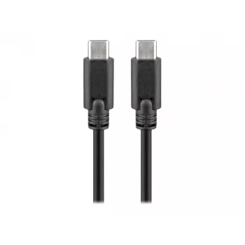 KAB Goobay USB-C™ 3.1 Generation 1 Kabel, schwarz, 2m USB-C™-Stecker > USB-C™-Stecker