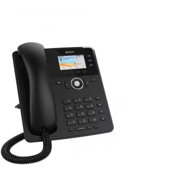 Snom Tischtelefon D717 IP-Telefon Schwarz 3 Leitungen TFT