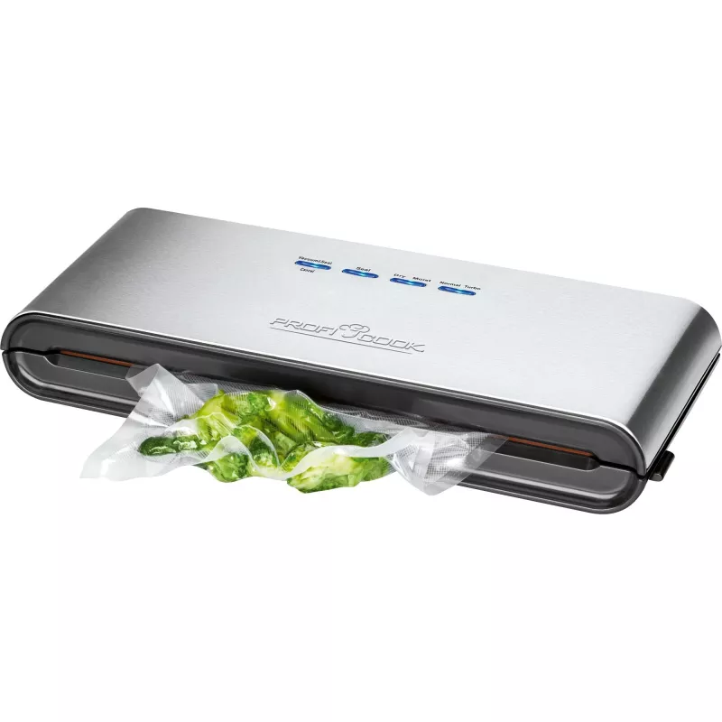 ProfiCook PC-VK 1080 - Vakuumiergerät (für Kunststoffbeutel) - 120 W - Edelstahl/Schwarz (501080)