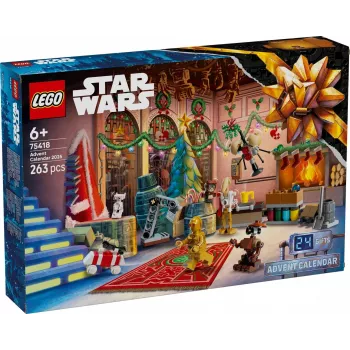 LEGO Star Wars Adventskalender 2025 — Set 75418, saisonale baubare Minifiguren und Modelle