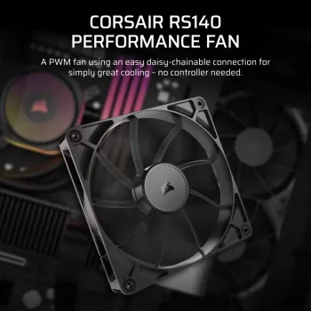Lüfter Corsair RS140 14 cm Schwarz 330–1700 U/min 0,11–3,46 mmH2O