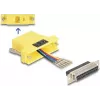 DELOCK D-Sub 25-polig Buchse auf RJ12 Buchse Montageset, gelb