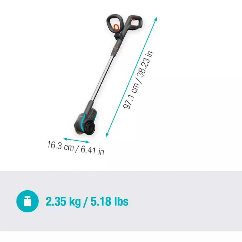 Elektrischer Unkrautbürste GARDENA 14820-55 Akku Höhe 97,1 cm