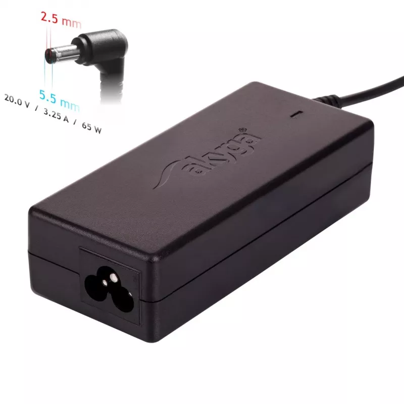 Akyga AK-ND-17 Netzteil Drinnen 65 W Schwarz