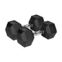 Kurzhantel Rebel Active Hex gummiert 15 kg – einzelne Hex-Kurzhantel, kompakter Griff