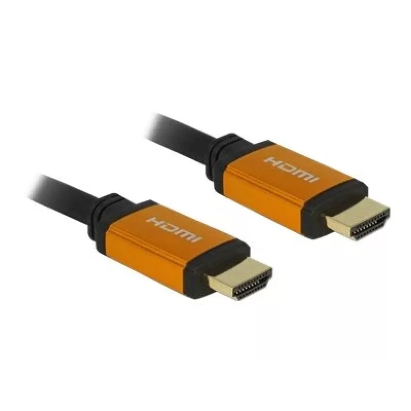 HDMI-Kabel DeLOCK 85729 2 m HDMI Typ A Standard Schwarz Gold