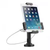 Manhattan iPad- & Tablet-Tischständer, abschließbar, wandmontierbar, sicherer Diebstahlschutz, 7,9 Zoll bis 10,5 Zoll Tablets, 360° Drehung, +/- 70° Neigung, 330° Schwenkbereich, Schwarz, lebenslange Garantie