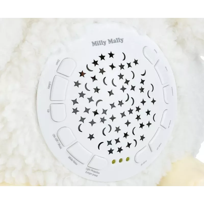 Plüsch-Projektor-Spielzeug milly mally Schaf Projektor Plüschtier Modell 5664 für Kleinkinder — sanftes Nachtlicht
