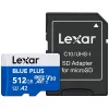 MicroSDXC-Speicherkarte Lexar BLUE PLUS 512 GB, UHS‑I, Lesen 170 MB/s, U3/V30