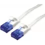 VALUE Patchkabel Cat.6A (Klasse EA) UTP, extraflach, Weiß, 1,5 m (21.99.2064)