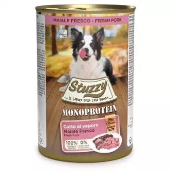 STUZZY Monoprotein Schwein - Nassfutter für Hunde - 400 g