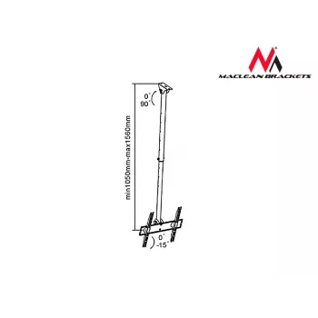 Wand-/Deckenhalterung MACLEAN MC-631 für 32–55 Zoll Fernseher, Universalhalterung, Tragfähigkeit bis 50 kg