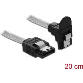 SATA-Kabel DeLOCK 85344 0,2 m Schwarz Transparent