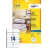 Selbstklebende Etiketten Avery J8159-100 — Weiß, Tintenstrahldrucker, Permanentklebstoff, Packung