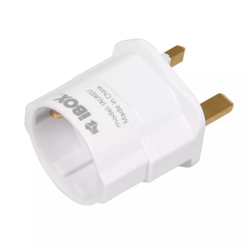 Netzteil IBOX iaukeu Netzladegerät mit austauschbaren UK- (Typ G) und EU-Steckern (Typ E), 100–240 V 50/60 Hz, 7,5 A, weiß