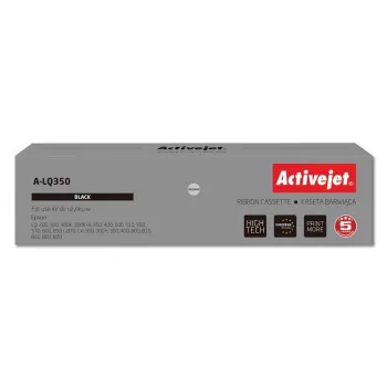 Activejet A-LQ350 Farbband (Ersatz für Epson S015633; Supreme; 2.500.000 Zeichen; Schwarz)