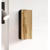 Cama Wohnzimmer-Schrankset VIGO 13 schwarz/Wotan-Eiche
