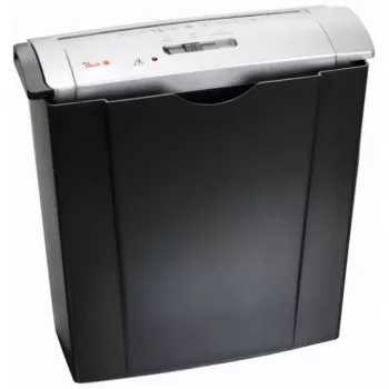 Aktenvernichter PEACH PS400-02, Streifenschnitt, 22 cm Arbeitsbreite, 7 mm Schnitt, schwarz/silber