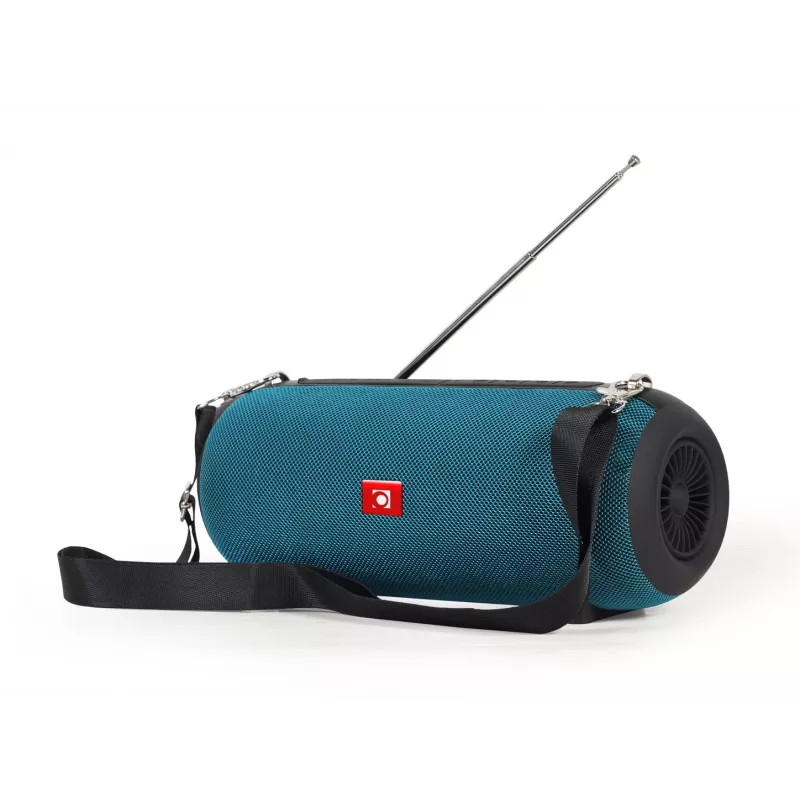 Stereo tragbarer Lautsprecher GEMBIRD SPK-BT-17-G — Bluetooth 5.1, 5 W RMS, 1200 mAh, MicroSD, FM, AUX