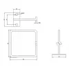 ROLINE Metall-Kabelbinderhalter vertikal 80x80mm