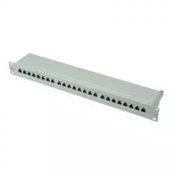 ROLINE Cat. 6 / Class E 48,30cm (19)-Patchpanel, 24P, Geschirmt, Hellgrau (26.11.0351)