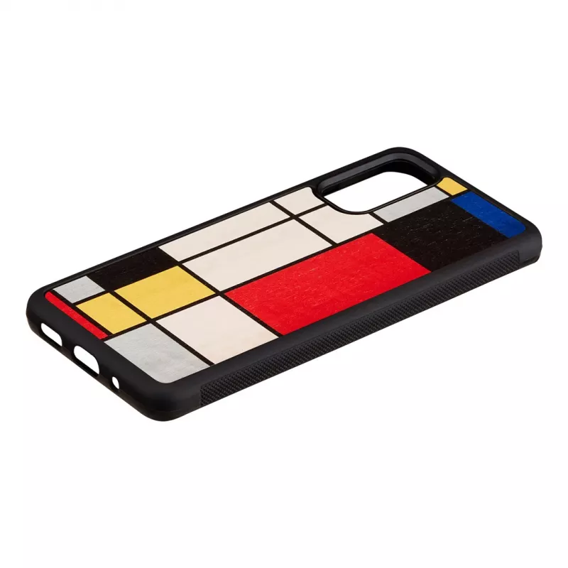 Handyhülle Man and Wood für Samsung Galaxy S20 — Holz schwarz