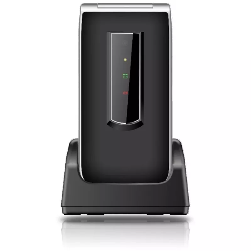 Bea-fon SL495 Senioren-Handy (ohne Netzteil) – Schwarz Silber
