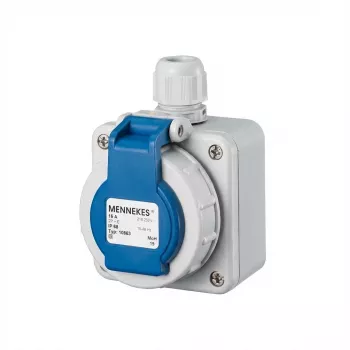 MENNEKES Elektrotechnik GmbH & Co. KG Wall Box Schuko 10863 16A2P+E 230V DWD Blau (10863)