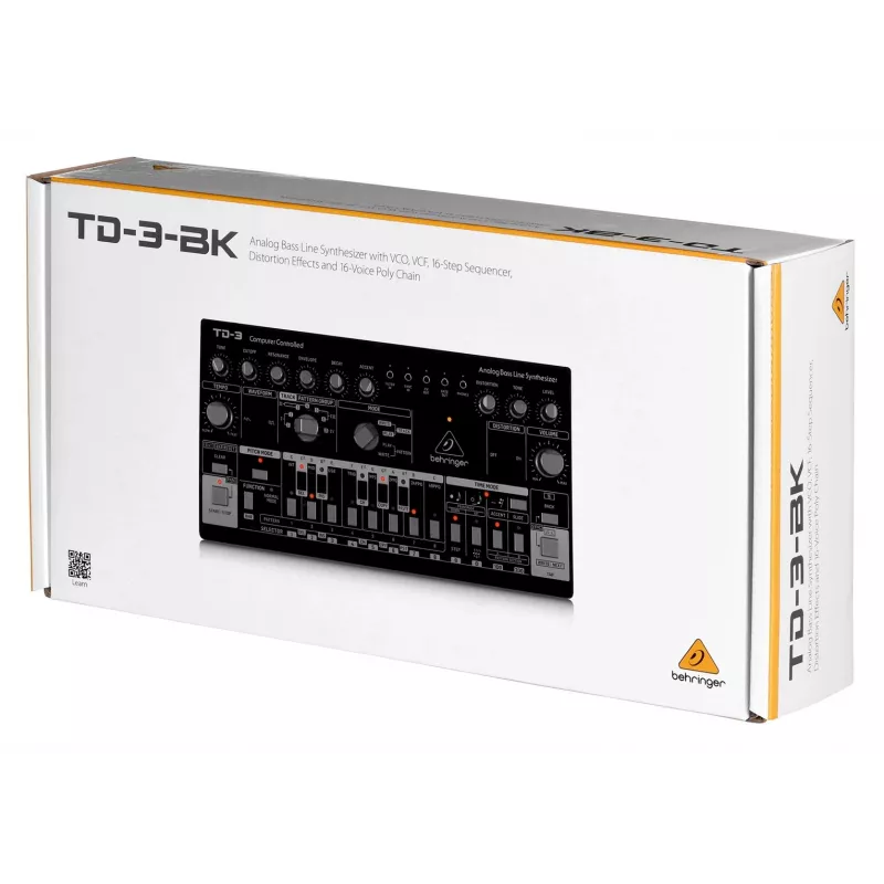 Analoger Synthesizer Behringer TD-3-SB Schwarz 9V DC