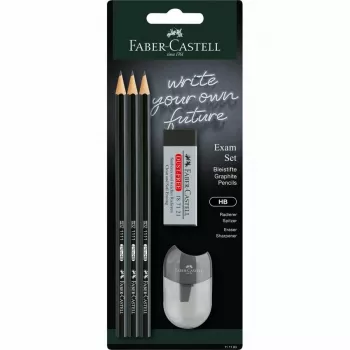 FABER-CASTELL Bleistift 1111 Prüfungsset Schwarz
